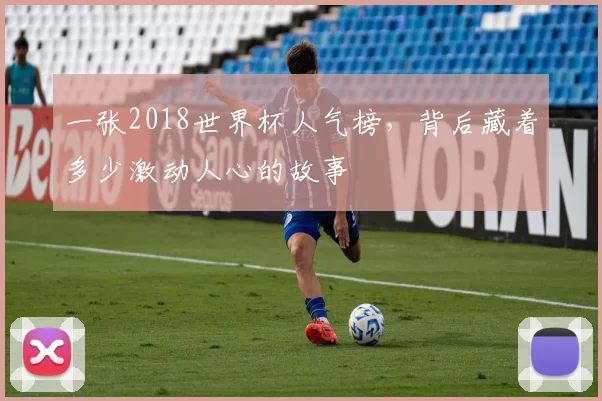 一张2018世界杯人气榜,背后藏着多少激动人心的故事