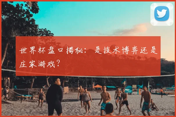 世界杯盘口揭秘:是技术博弈还是庄家游戏?