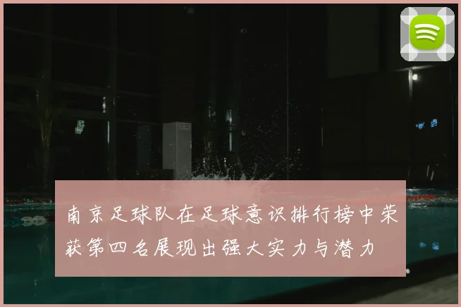 南京足球队在足球意识排行榜中荣获第四名展现出强大实力与潜力