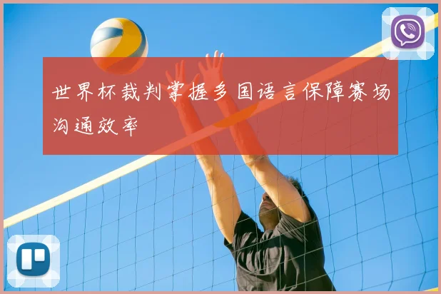 世界杯裁判掌握多国语言保障赛场沟通效率
